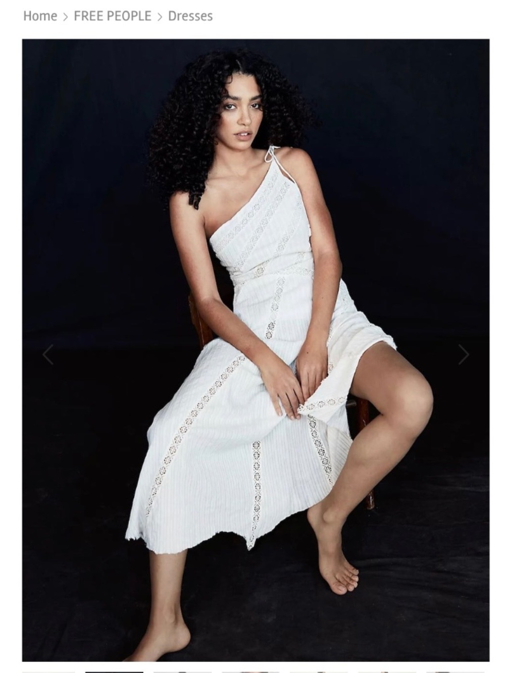 Free People beautiful asymmetrical cotton dress XL